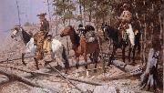Frederic Remington Prospecting for Cattle Range oil painting reproduction